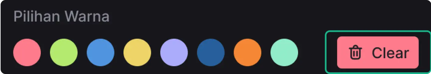 Tombol Clear Paito Harian